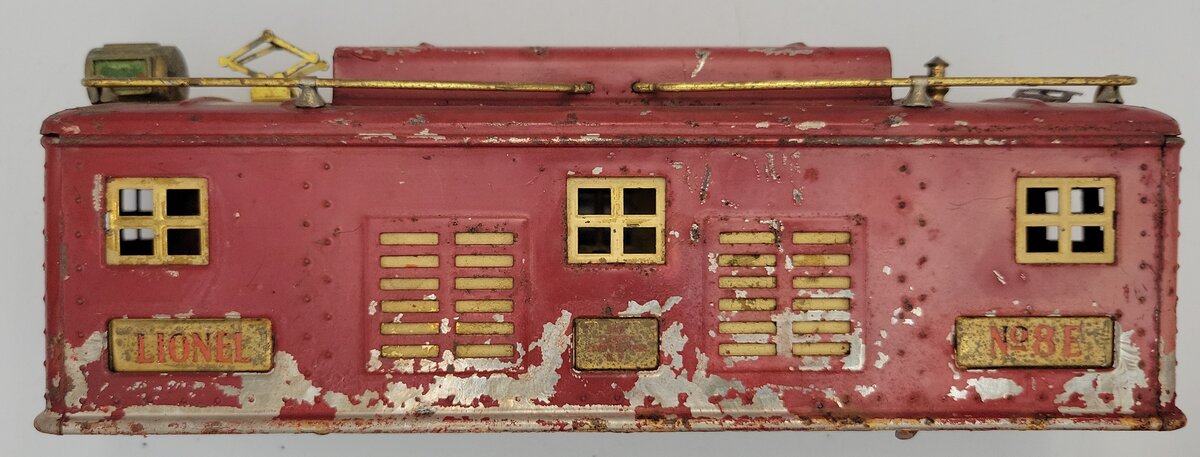 Lionel 8E-7 Red Electric Locomotive Body Shell with Missing Trim and Paint