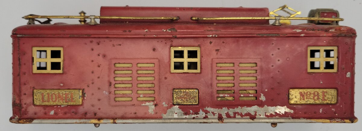 Lionel 8E-7 Red Electric Locomotive Body Shell with Missing Trim and Paint