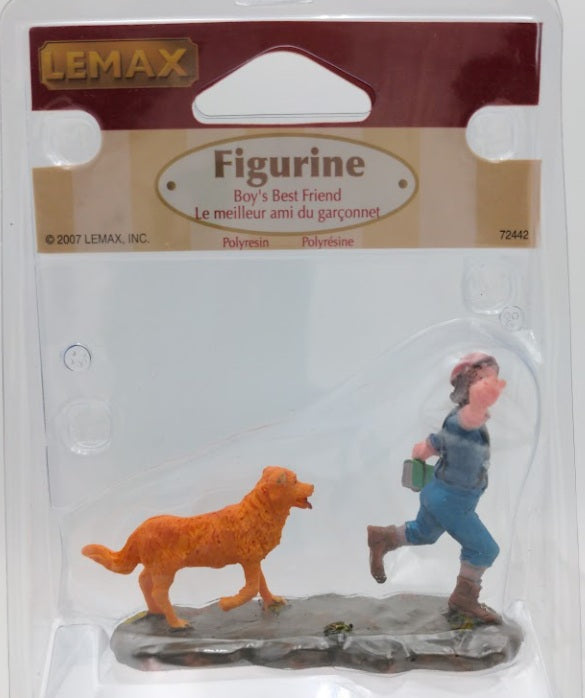 Lemax 72442 Christmas Village Collection Boy's Best Friend Golden Retriver