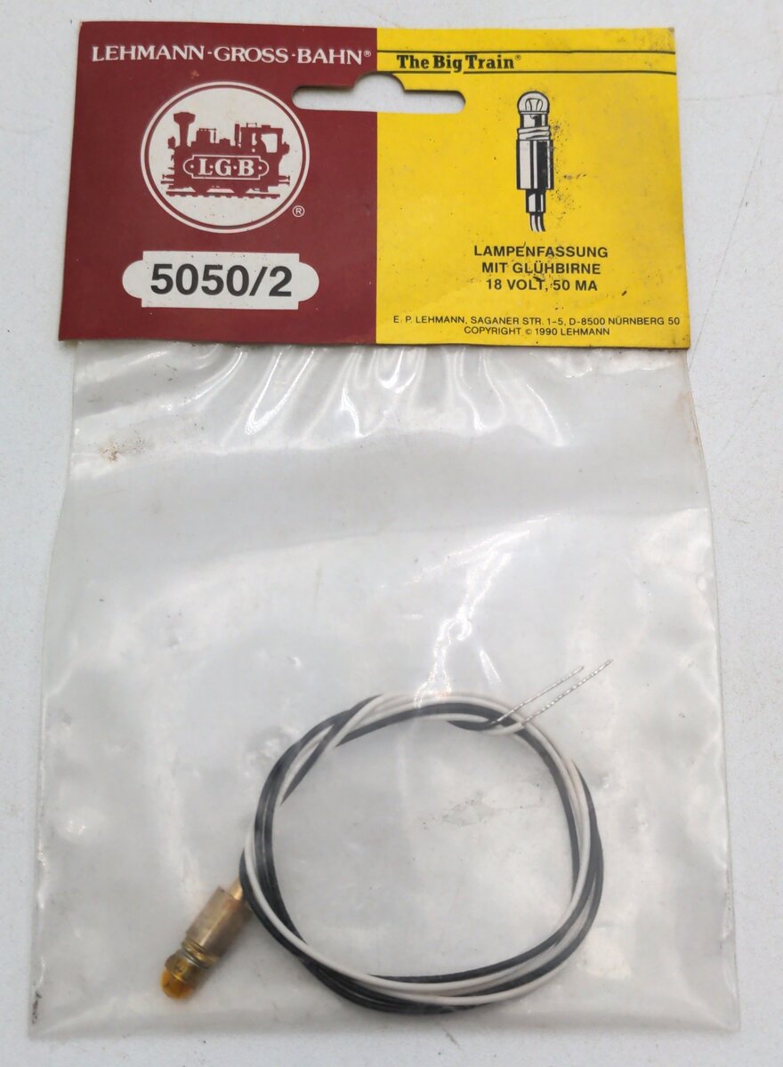 LGB 5050/2 Lighting Socket With 18 Volt  50 MA Bulb