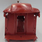 Lionel 341-1 Repainted Red Pullman Observation Car Shell