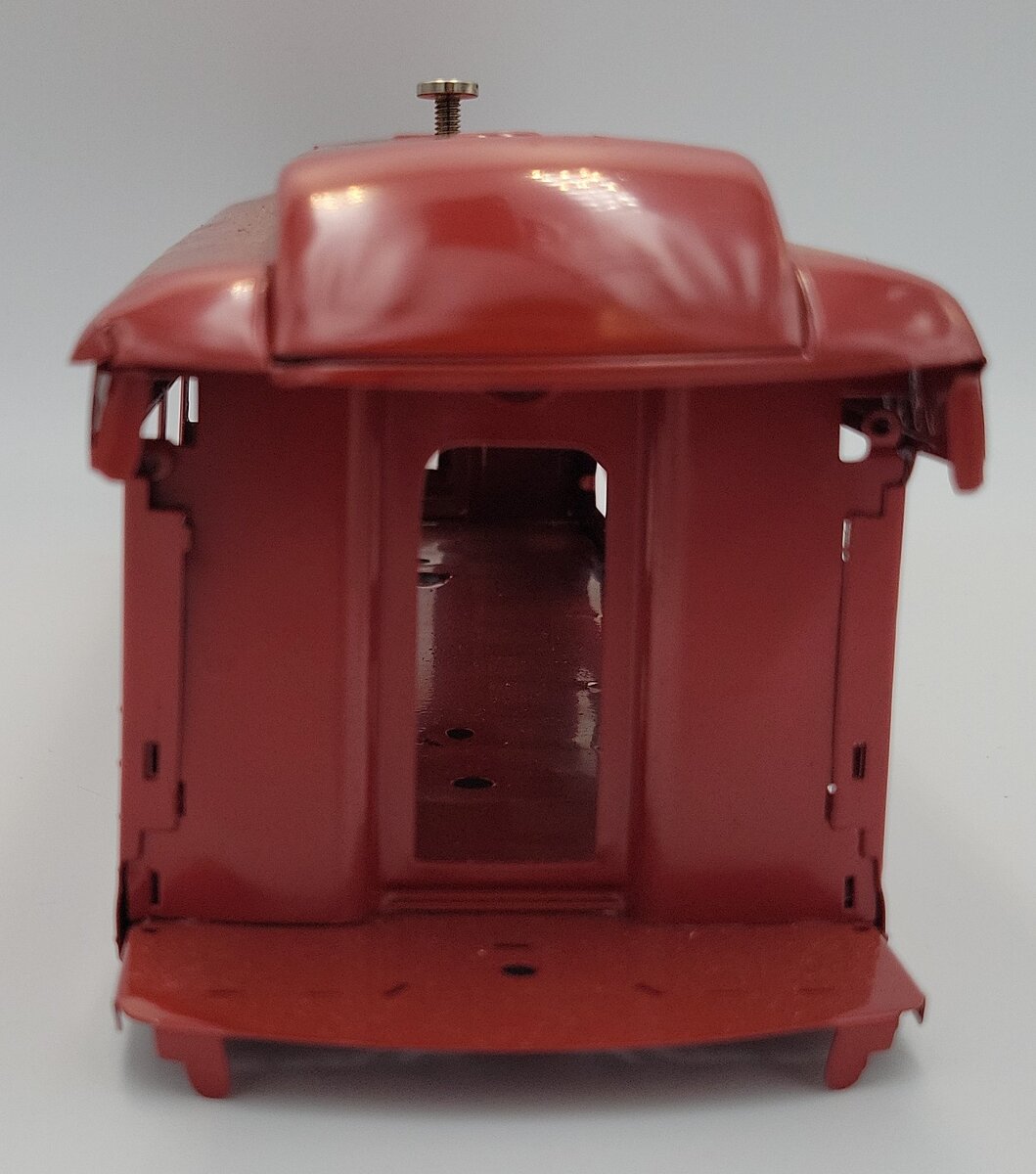 Lionel 341-1 Repainted Red Pullman Observation Car Shell