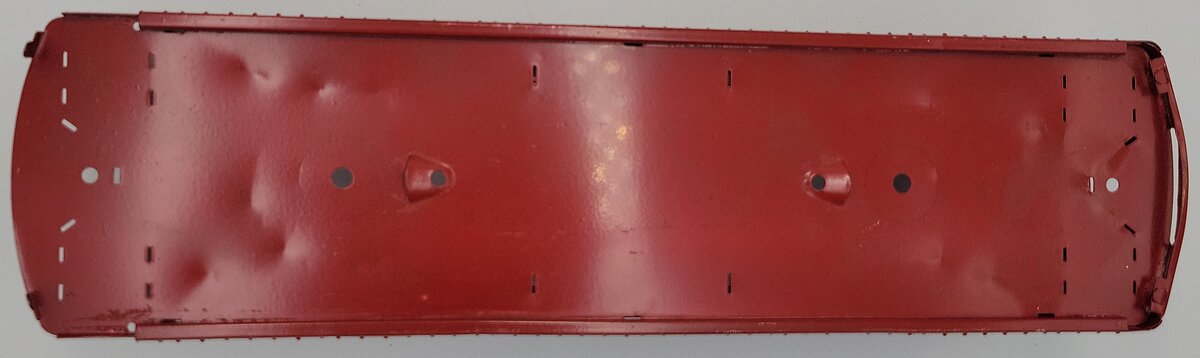 Lionel 341-1 Repainted Red Observation Car Body Shell without Roof