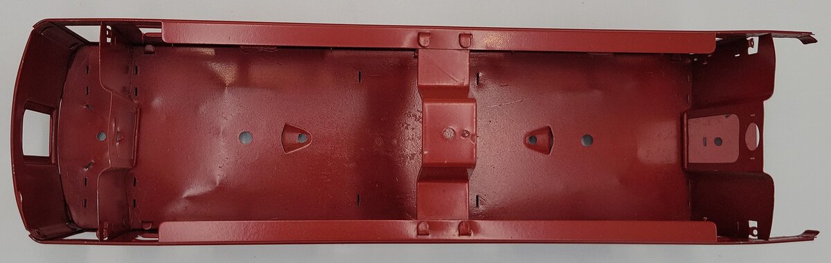 Lionel 341-1 Repainted Red Observation Car Body Shell without Roof