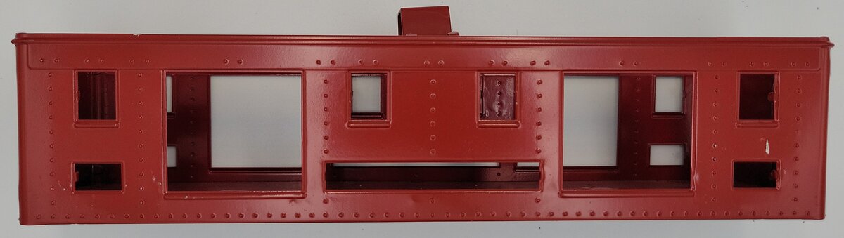 Lionel 332-1 Repainted Red Baggage Car Shell without Roof