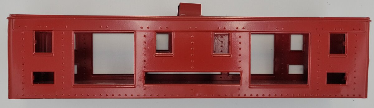 Lionel 332-1 Repainted Red Baggage Car Shell without Roof