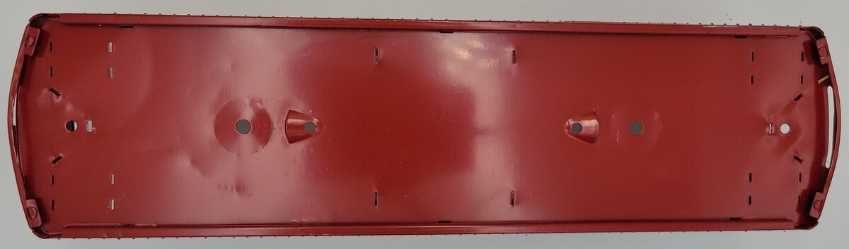 Lionel 332-1 Repainted Red Baggage Car Shell without Roof