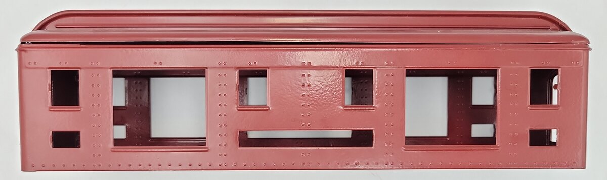 Lionel 320-1 Repainted Dark Red Baggage Car Shell with Roof