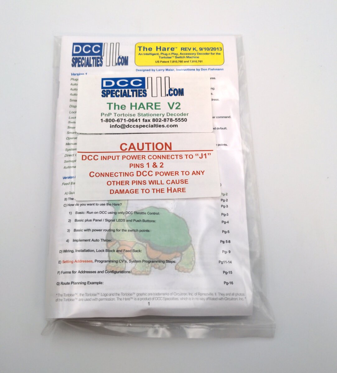 DCC Specialties 246 The Hare V2 PnP Tortoise Stationary Decoder
