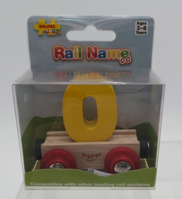 Big Jig Rails BR2013 Rail Name Number "0" Craftsmanship Wooden Car 3 - 8 Years