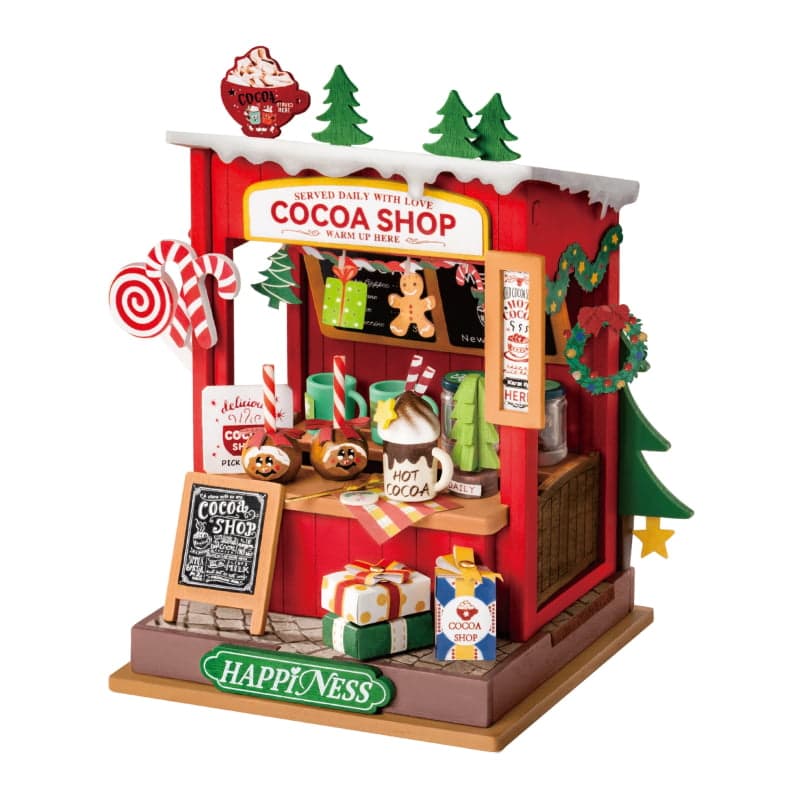 Robotime DS042 Rolife Cocoa Shop DIY Miniature Dollhouse