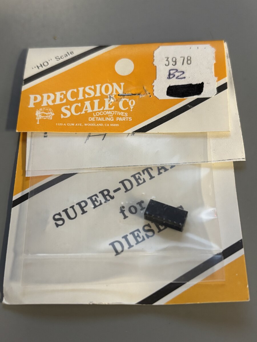 Precision Scale Co. 3978 HO Stack w/Grille, Exhaust, Late EMD Hood Unit