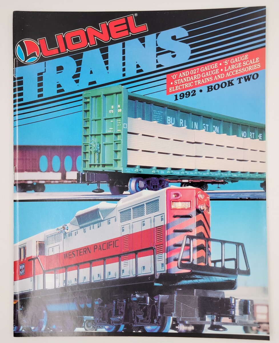 Lionel 1992-B Electric Trains and Accessories 1992 Catalog Book Two