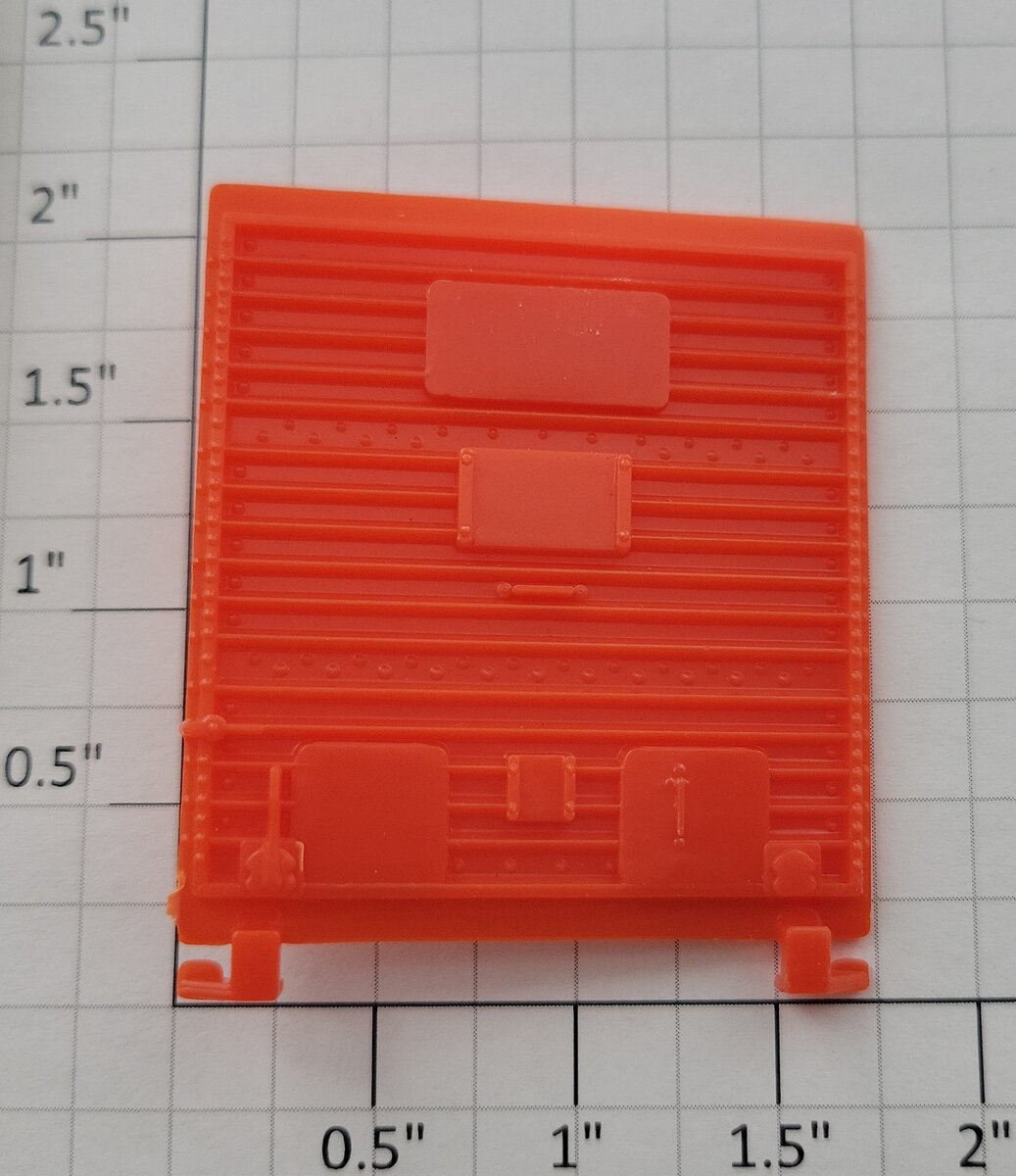 Lionel 6216-15 Orange Multi-Panel Boxcar Door with Door Guides