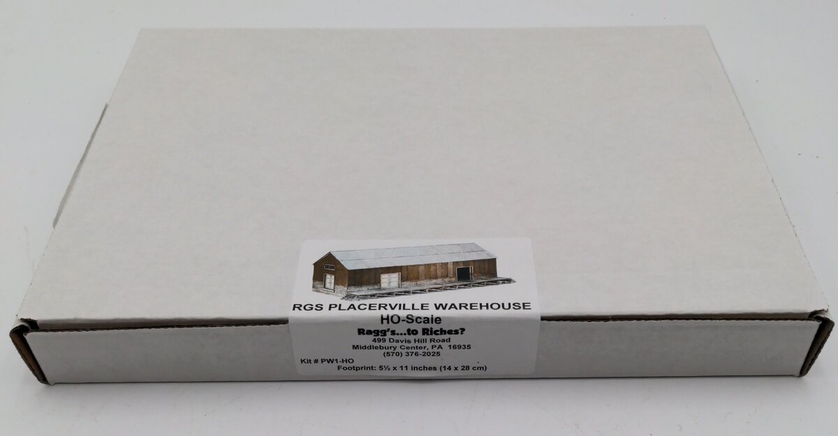 Raggs to Riches PW1-HO Placerville Warehouse Building Kit