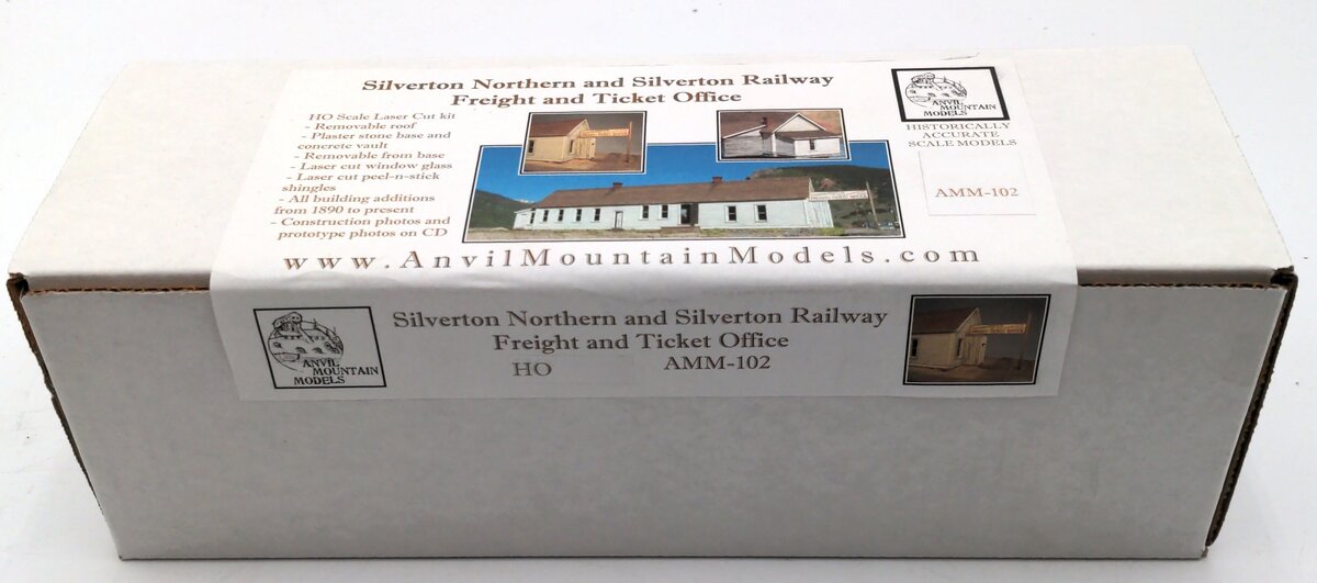 Anvil Mountain Models AMM-102 HO Silverton Northern Ticket Office Building Kit