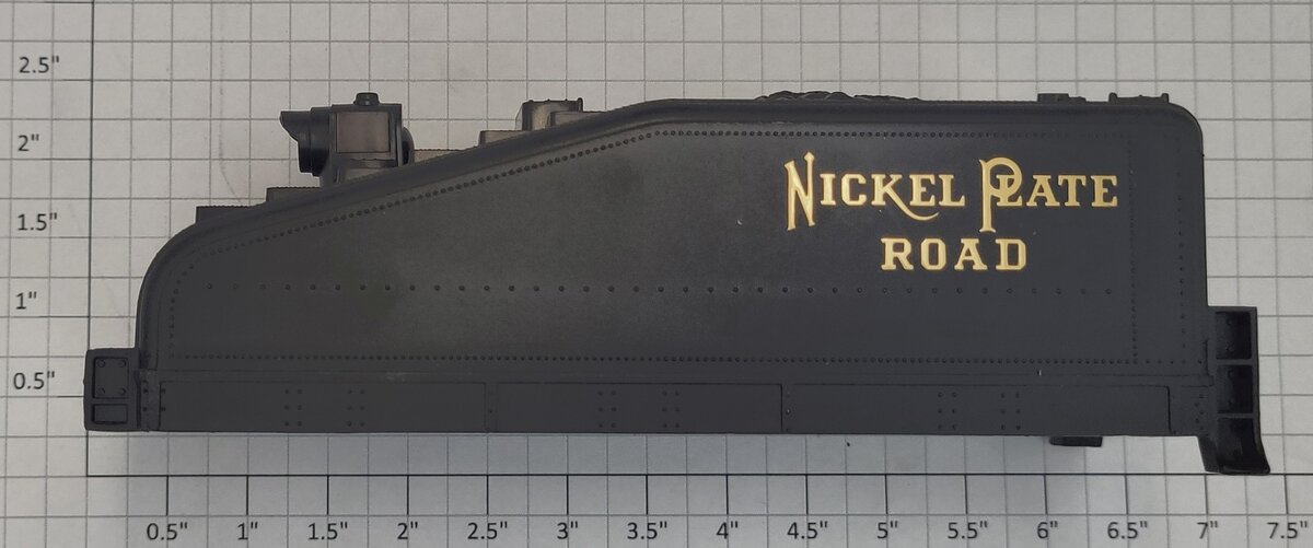 Lionel 8310T-3 Nickel Plate Road Slope Back Tender Shell with Lantern