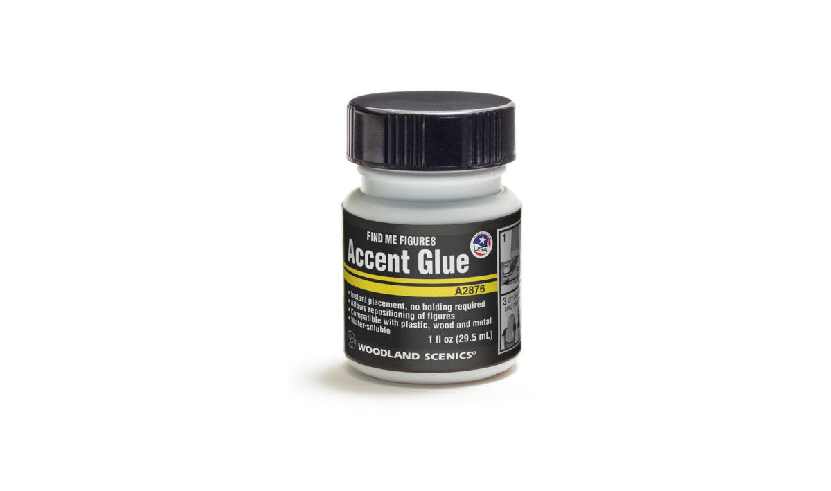 Woodland Scenics A2876 Accents Glue - 1 oz. Bottle