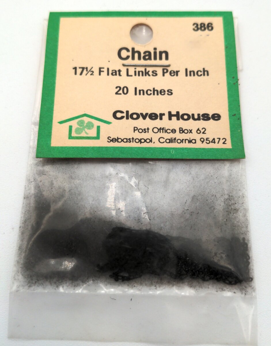 Clover House 386 Chain 17 1/2 Flat Links Per Inch (20 Inches)