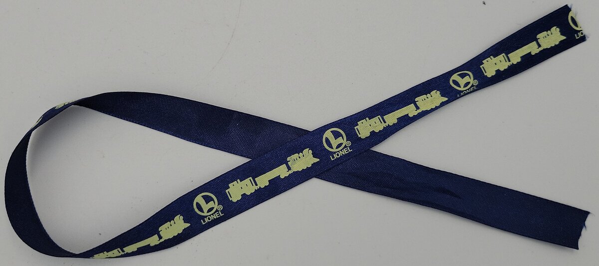 Lionel 6719005260 Navy Blue with Yellow Print Lionel Ribbon
