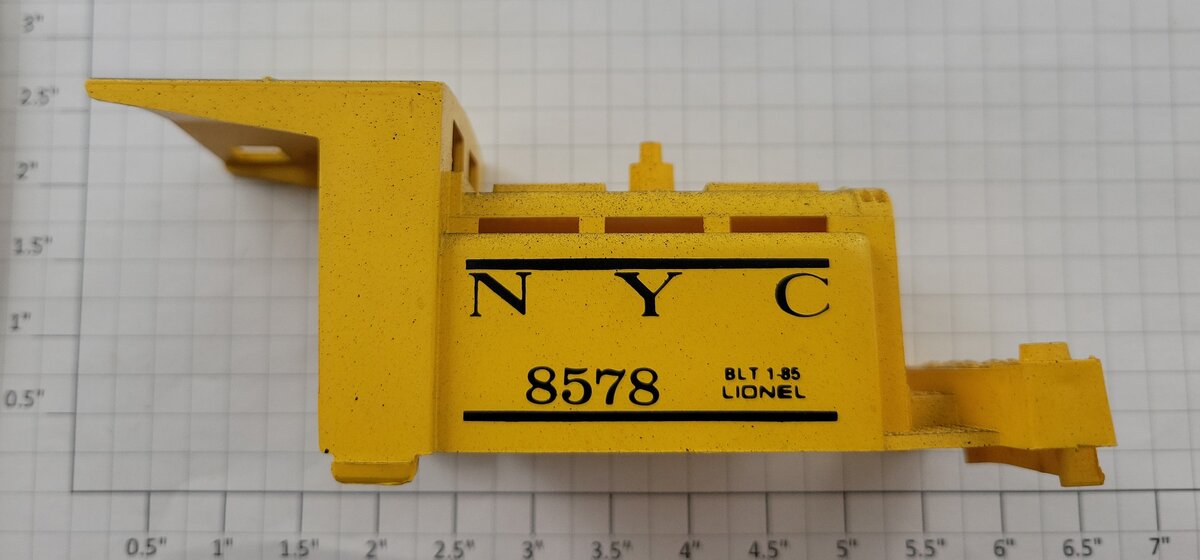 Lionel 8578-100 NYC Yellow Ballast Tamper Body
