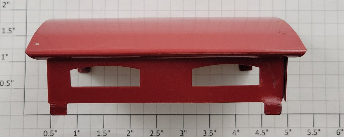 Acme 1017-010 Metal Repainted Red Caboose Cupola with Roof