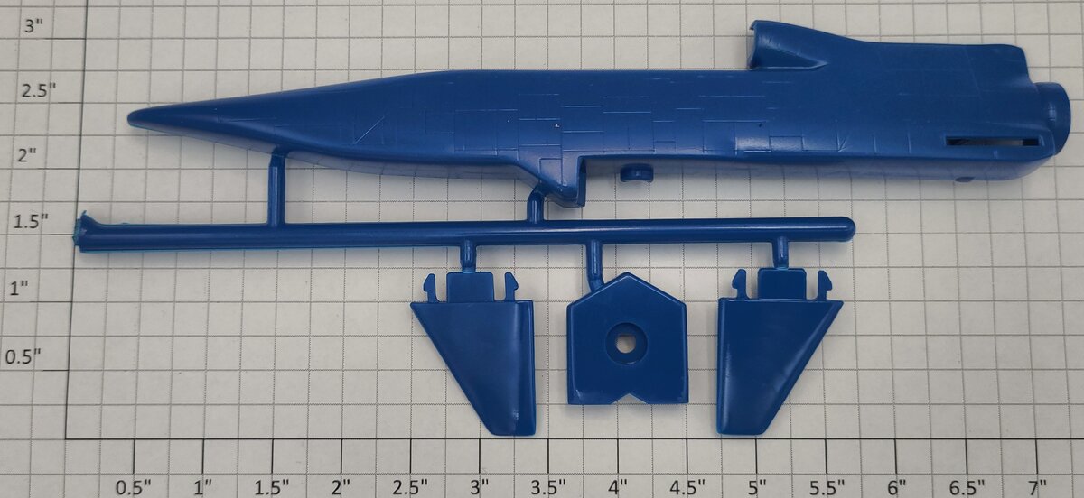 Lionel 16352-125 4-Piece Blue Missile Left Hand Runner
