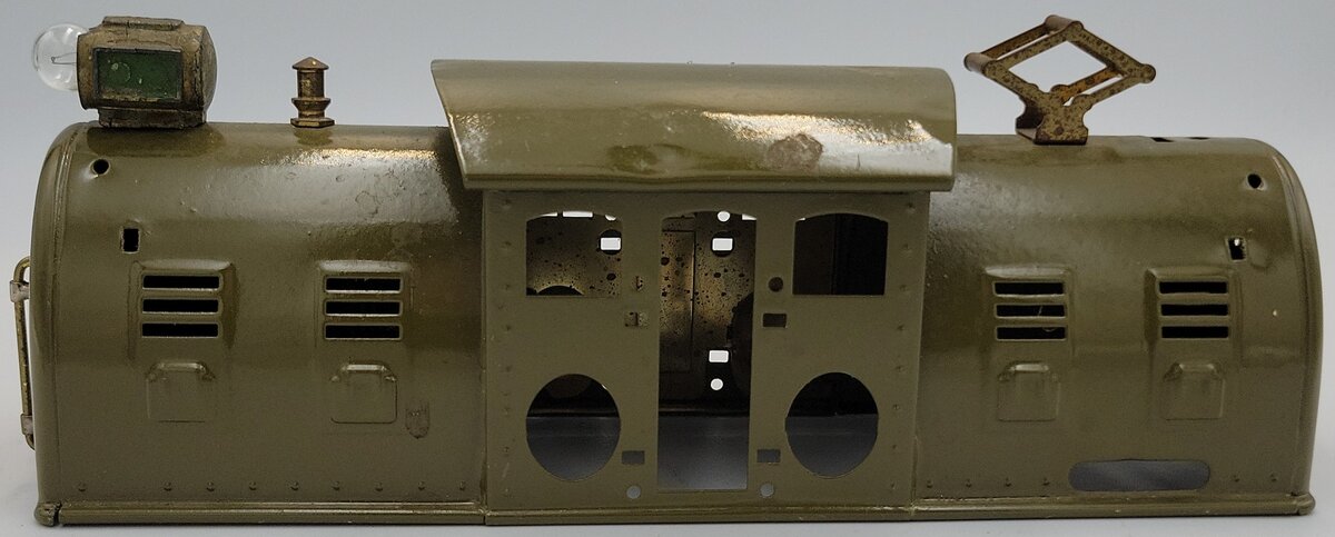 Lionel 254E-2 Repainted Electric Locomotive Shell w/ Brass Trim - Incomplete