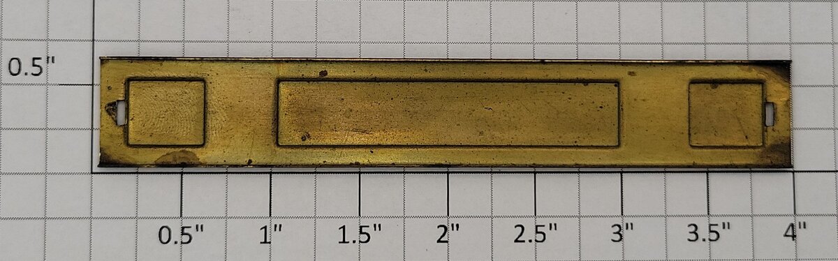 Lionel 251-5 Prewar Electric Brass Locomotive Nameplate #251
