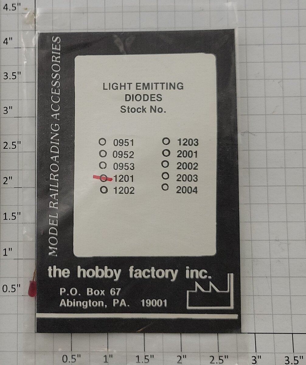 The Hobby Factory 1201 Red Light Emitting Diodes (LED) (Pack of 5)