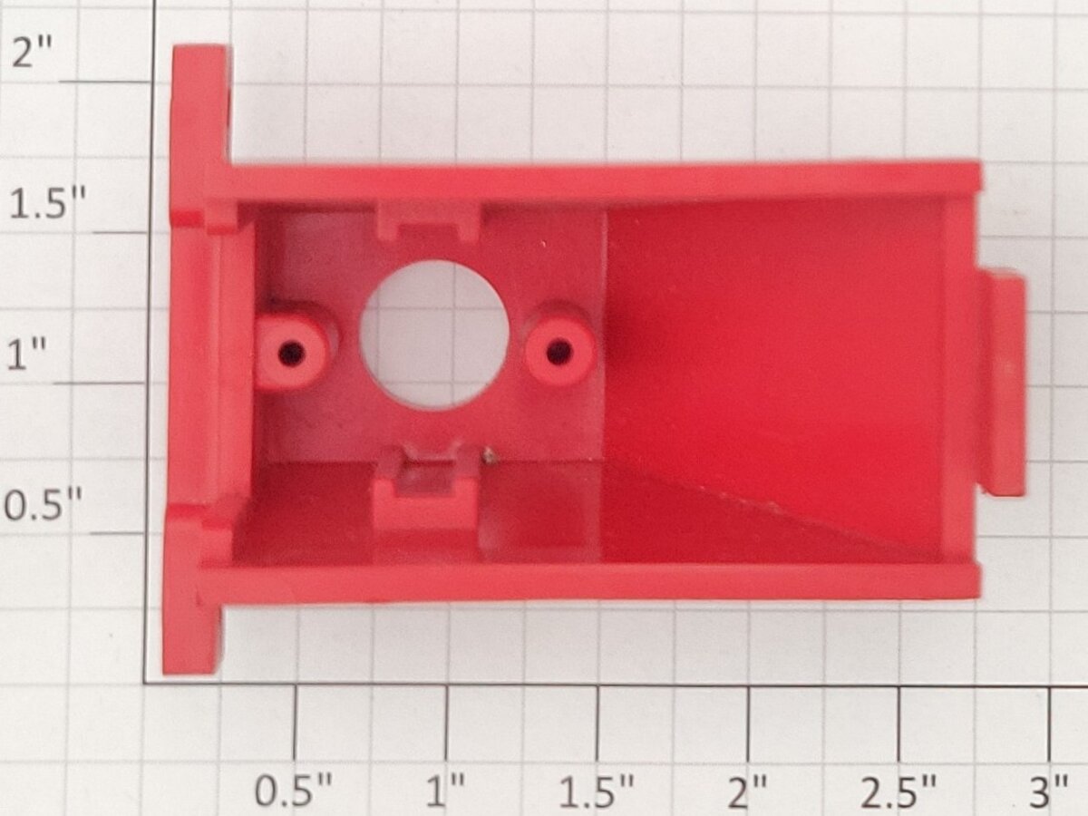 American Flyer 730-2 S Scale Red Lighted Bumper Frame Only