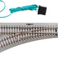 Bachmann 44061 N E-Z Track Remote Left Turnout with Concrete Ties
