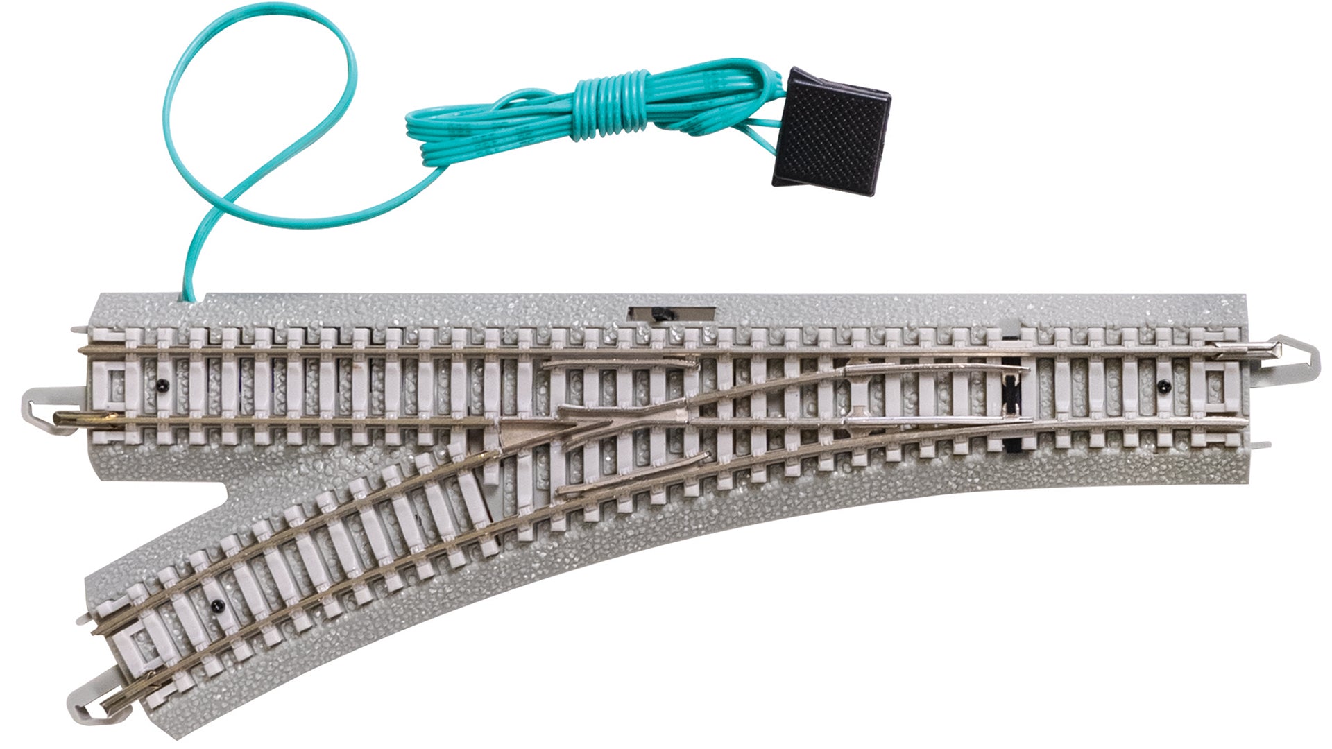Bachmann 44061 N E-Z Track Remote Left Turnout with Concrete Ties