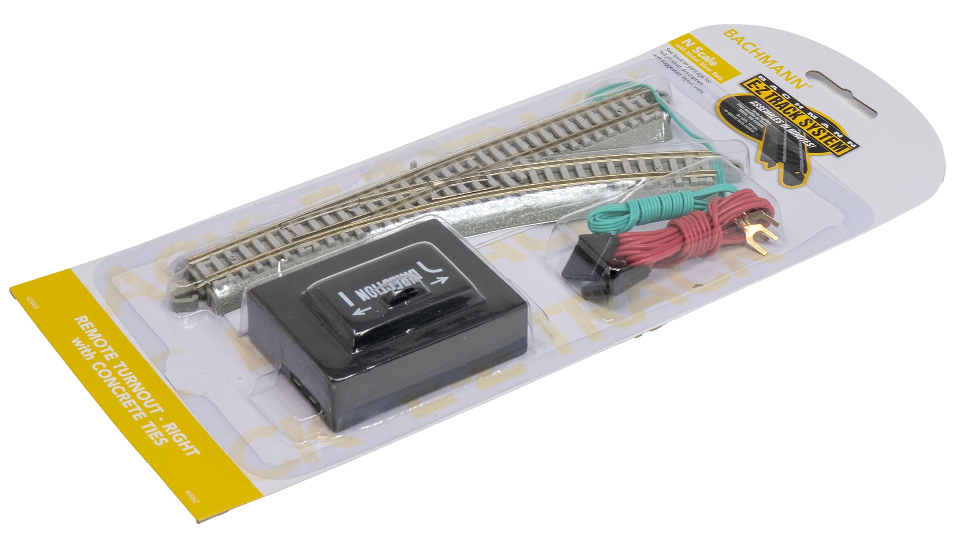 Bachmann 44062 N E-Z Track Remote Right Turnout with Concrete Ties