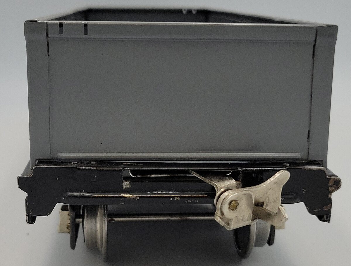 Lionel 212-1 Gray Tinplate Gondola with Trucks and Couplers, Top Repainted