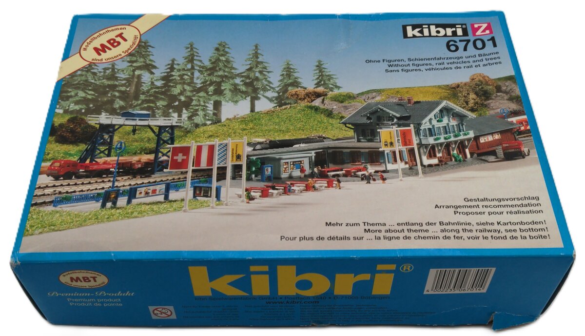 Kibri 6701 Z Scale Seebruck Station Building Kit