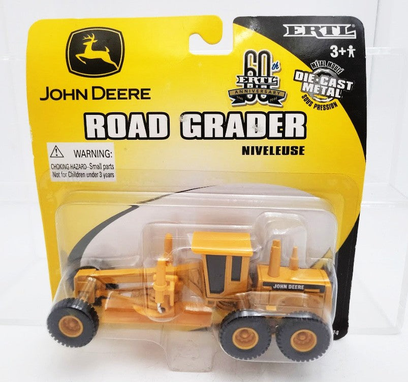 Ertl 37014 1:64 John Deere Road Grader Diecast Metal 1945-2005 60th Anniversary