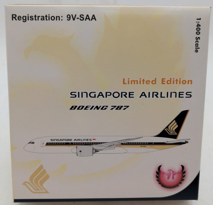 Phoenix Model 9V-SAA 1:400 Singapore Airlines Boeing 787 Limited Edition