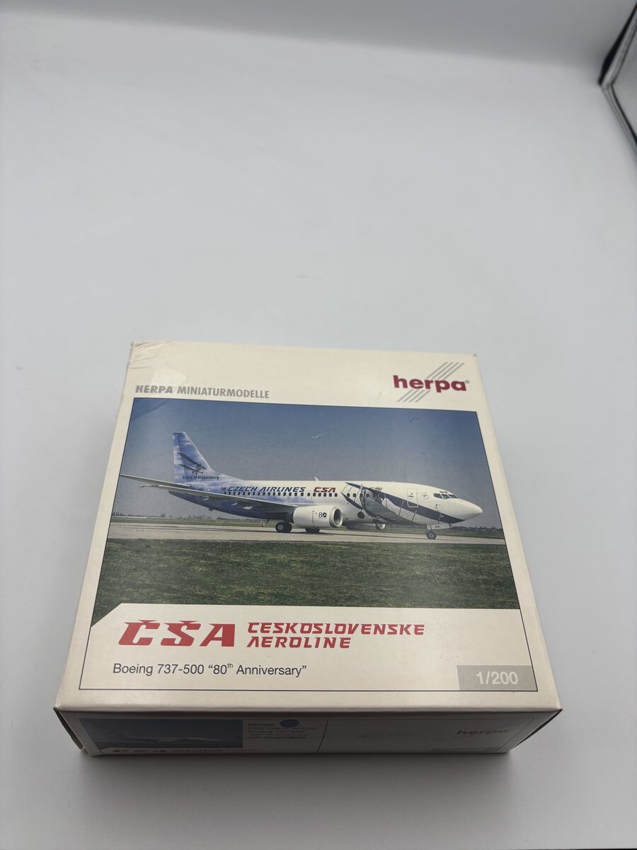 Herpa 551090 CAS Ceskoslovenske Aeroline Boring 737-500 