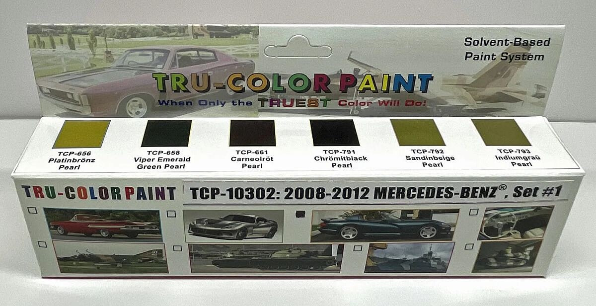 Tru-Color TCP-10302 2008-2012 Mercedes Benz Acrylic Paint #1 (Set of 6)