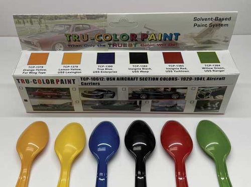 Tru-Color TCP-10612 USN Carrier Planes Section Colors Acrylic Paint (Set of 6)