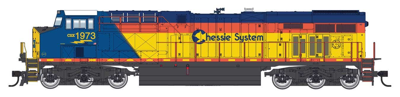 Walthers 910-10228 HO CSX GE ES44AC GEVO Diesel Locomotive #1973