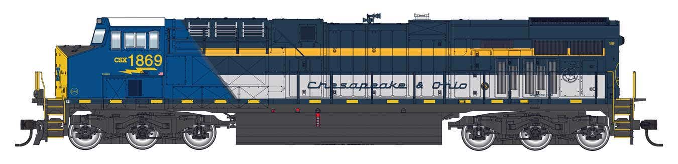 Walthers 910-20226 HO CSX GE ES44AC GEVO Diesel Locomotive Sound & DCC #1869