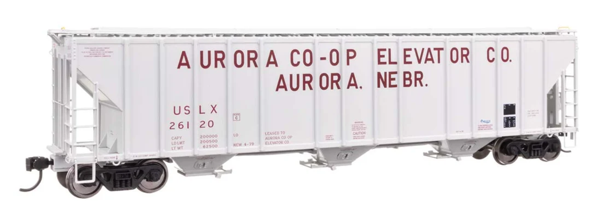 Walthers 920-106179 HO Aurora CO-OP USLX 55' Evans 4780 Covered Hopper #26120
