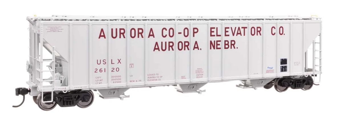 Walthers 920-106179 HO Aurora CO-OP USLX 55' Evans 4780 Covered Hopper #26120