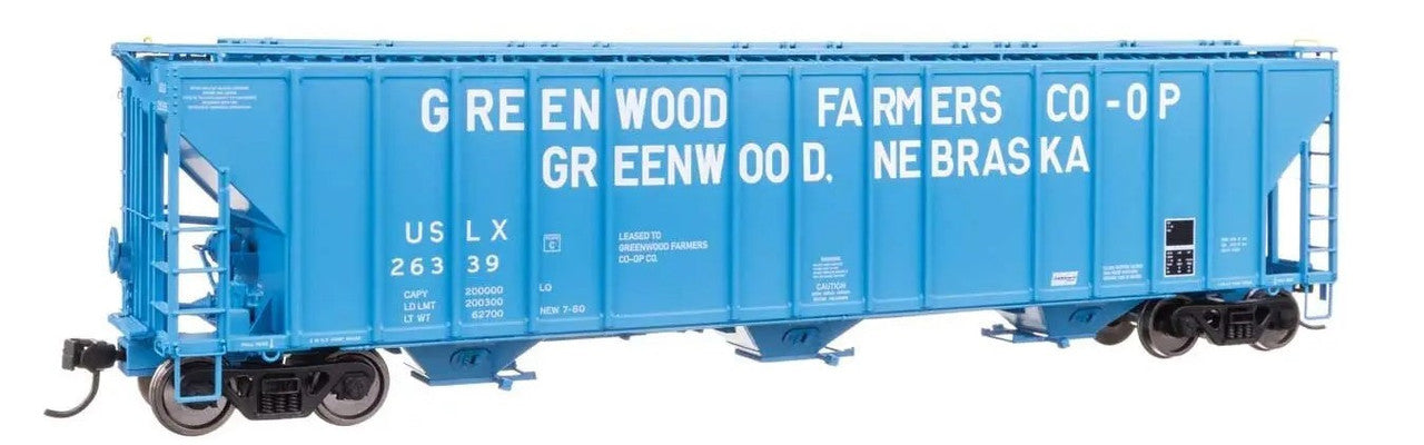 Walthers 920-106192 HO Greenwood USLX 55' Evans 4780 Covered Hopper #26339