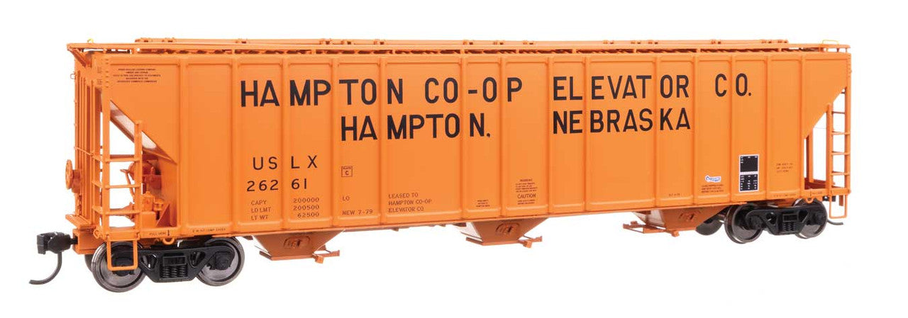 Walthers 920-106194 HO Hampton Co-op USLX 55' Evans 4780 Covered Hopper #26261