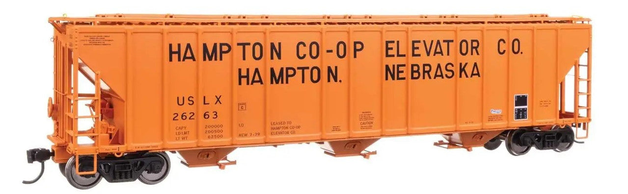 Walthers 920-106195 HO Hampton Co-op USLX 55' Evans 4780 Covered Hopper #26263