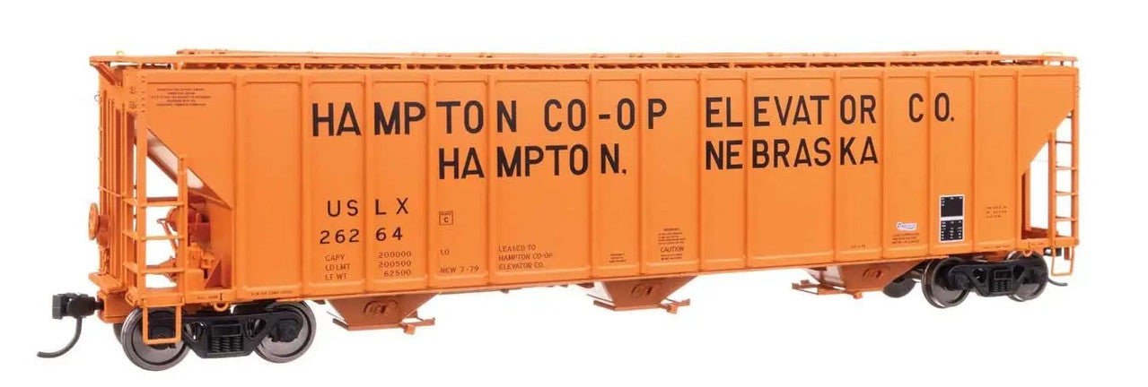 Walthers 920-106196 HO Hampton Co-op USLX 55' Evans 4780 Covered Hopper #26264