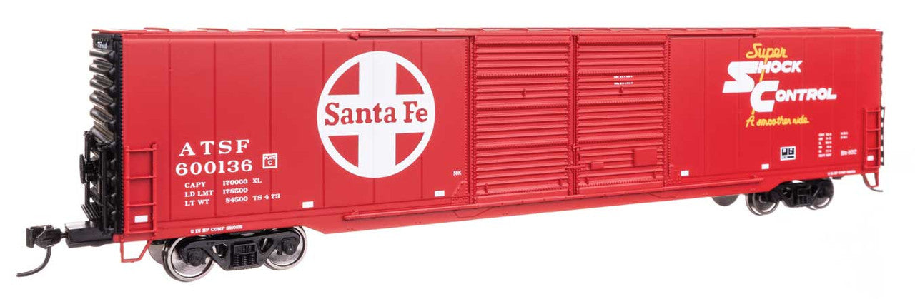 Walthers 910-3402 HO ATSF 60' PS Double Door Auto Parts Boxcar #600144